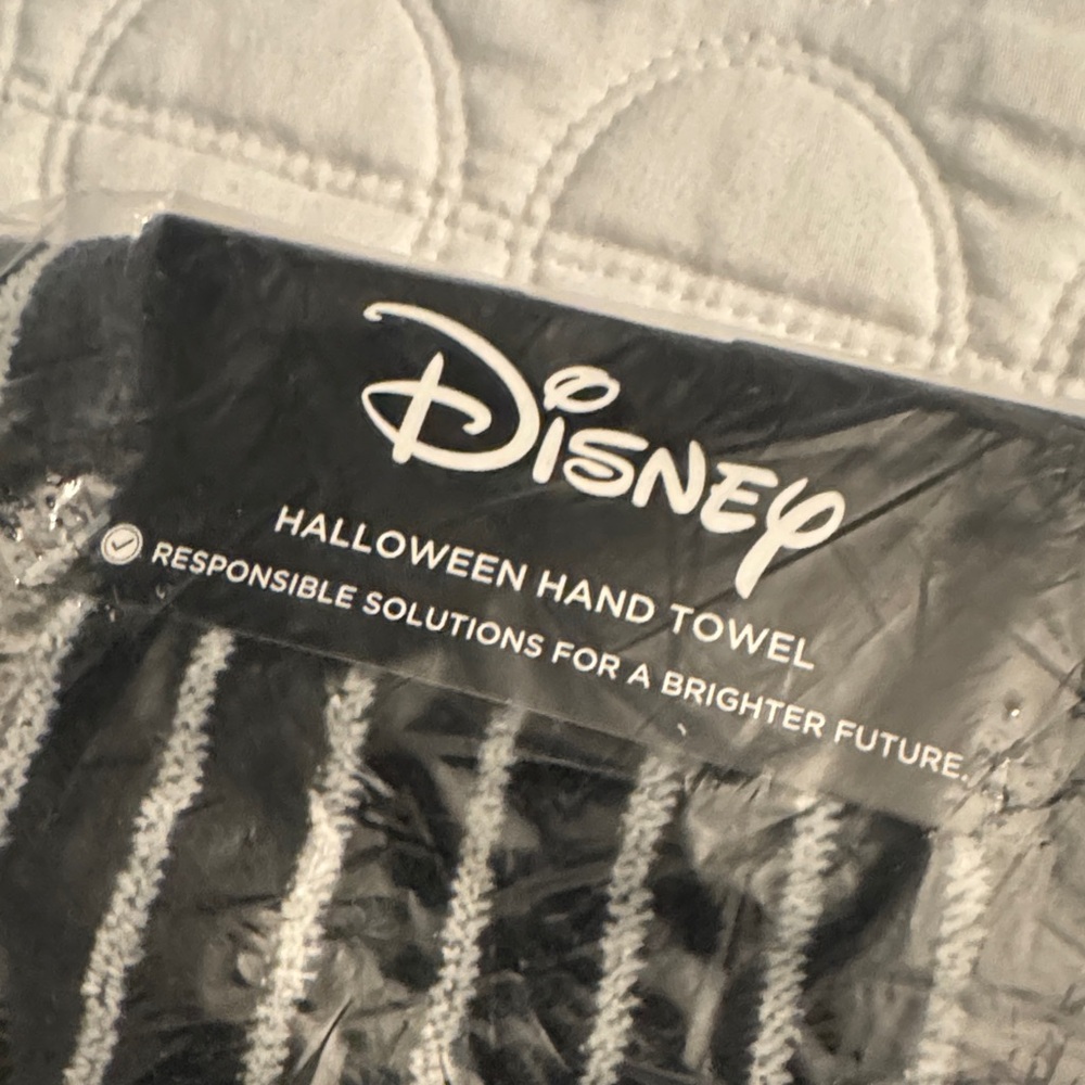 Nightmare Before Christmas Handcrafted Tumbler and Striped Kitchen Towel Set - Picture 4 of 5